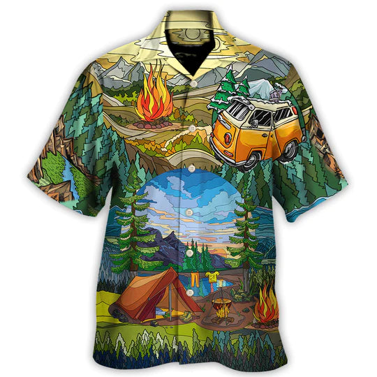 Camping Life Is Best Art - Hawaiian Shirt