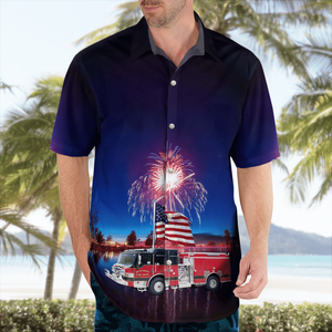 Westmont Illinois Westmont Fire Department 4Th Of July - Hawaiian Shirt