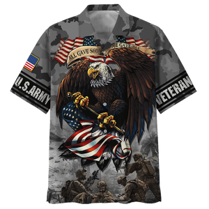 Army All Gave Some Some Gave All Eagle With Soldiers - Hawaiian Shirt