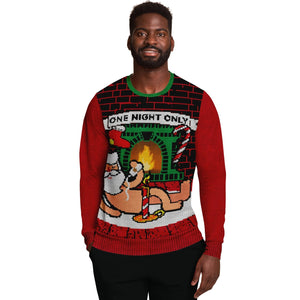 One Night Only Funny Santa Ugly Christmas Sweater