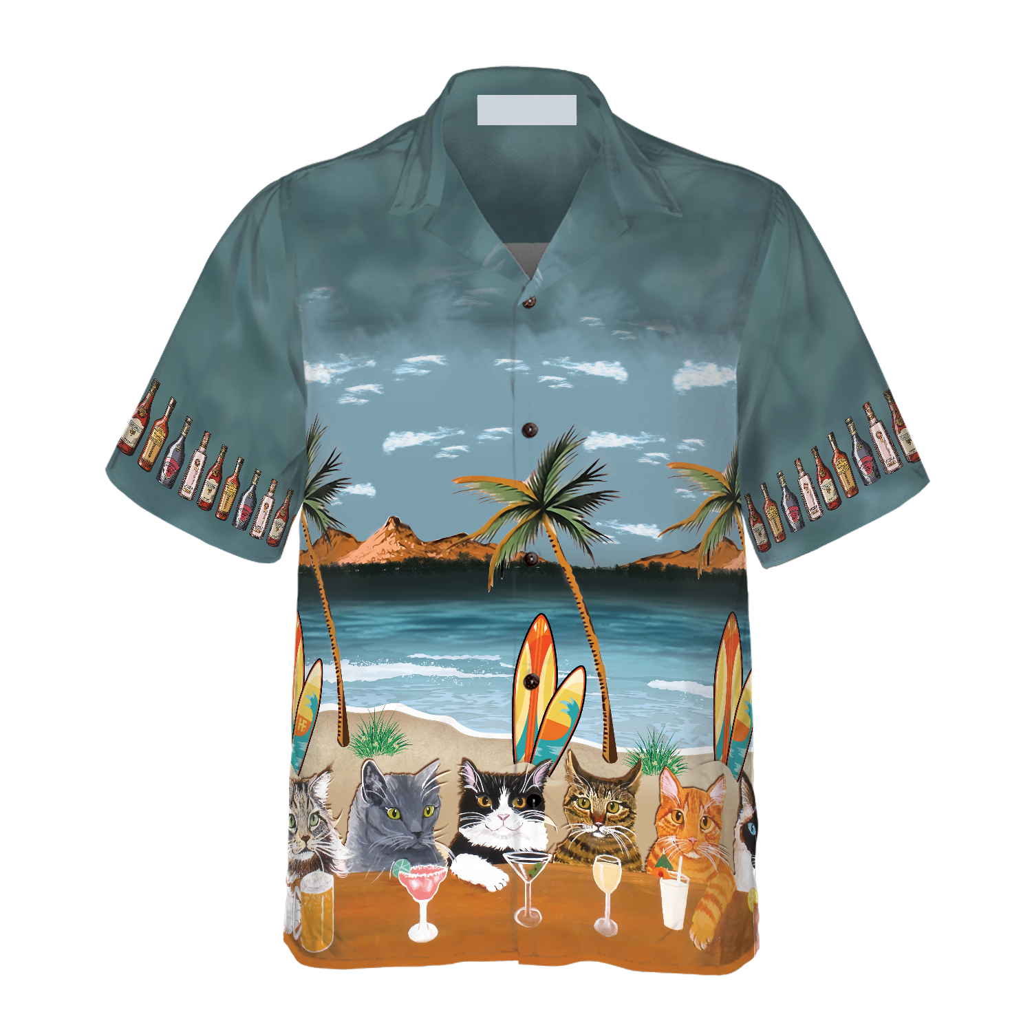 Cat Beer Alcohol Hawaiian Shirt