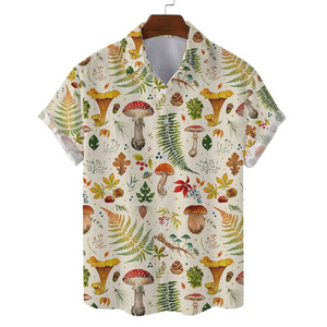 Variety Tropical Mushroom Pattern - Hawaiian Shirt