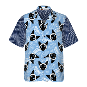 Grumpy Cat Blue Hawaiian Shirt