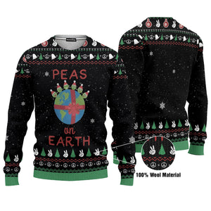 Peas On Earth Ugly Sweater - Best Gift For Christmas Xmas