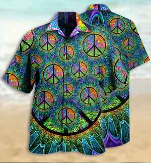 Hippie Peace Life Color - Hawaiian Shirt