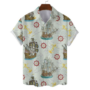 Vintage Pirate Treasure Map - Hawaiian Shirt