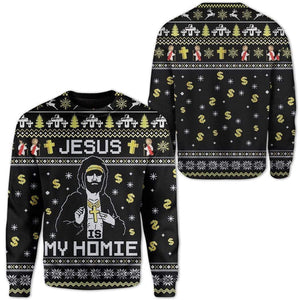 Jesus My Homie Ugly Sweater - Best Gift For Christmas