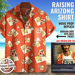 Raising Arizona H.I. McDunnough Cosplay Nicolas Cage Costume - Hawaiian Shirt