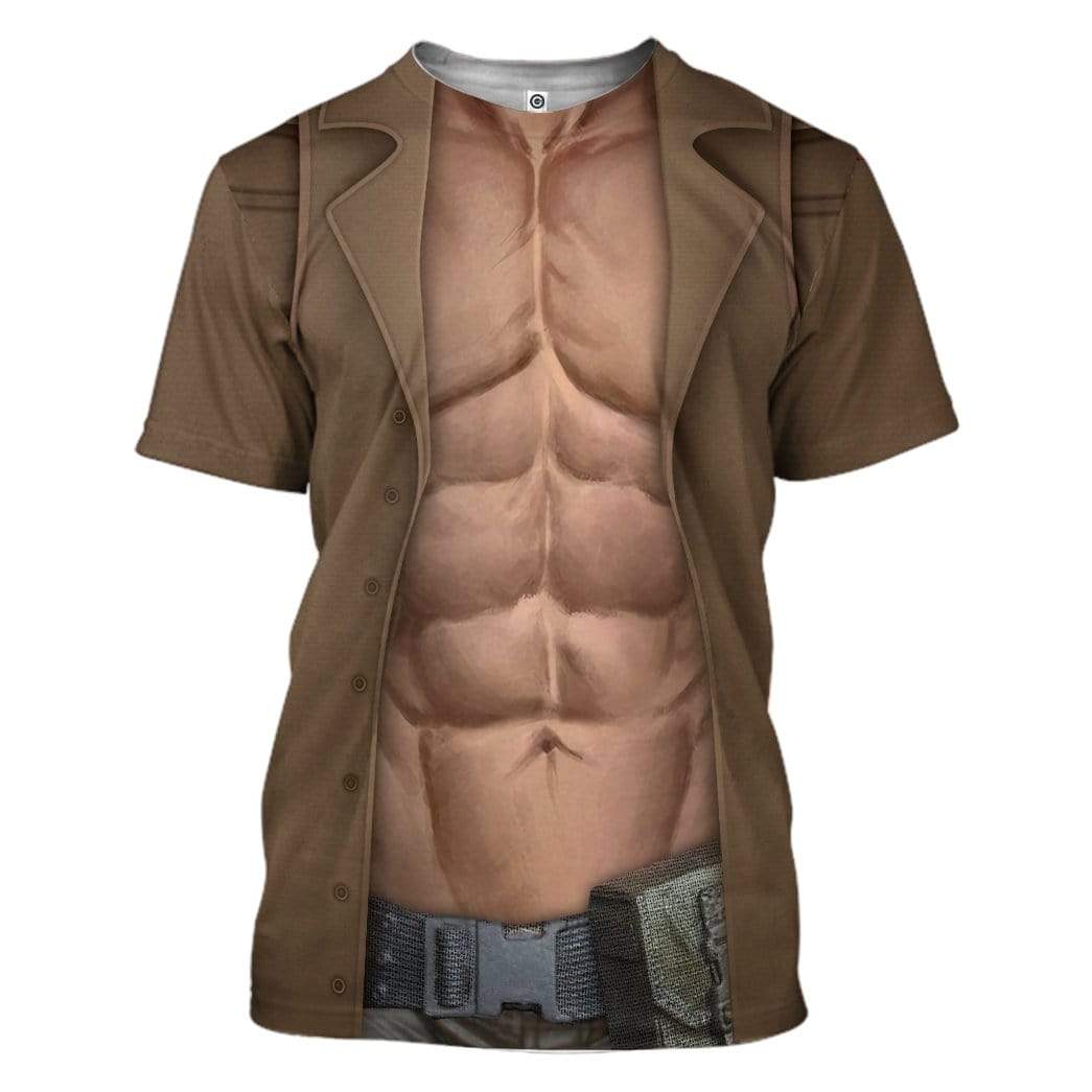 Metal Gear Solid Liquid Snake Costume Cosplay - T-Shirt