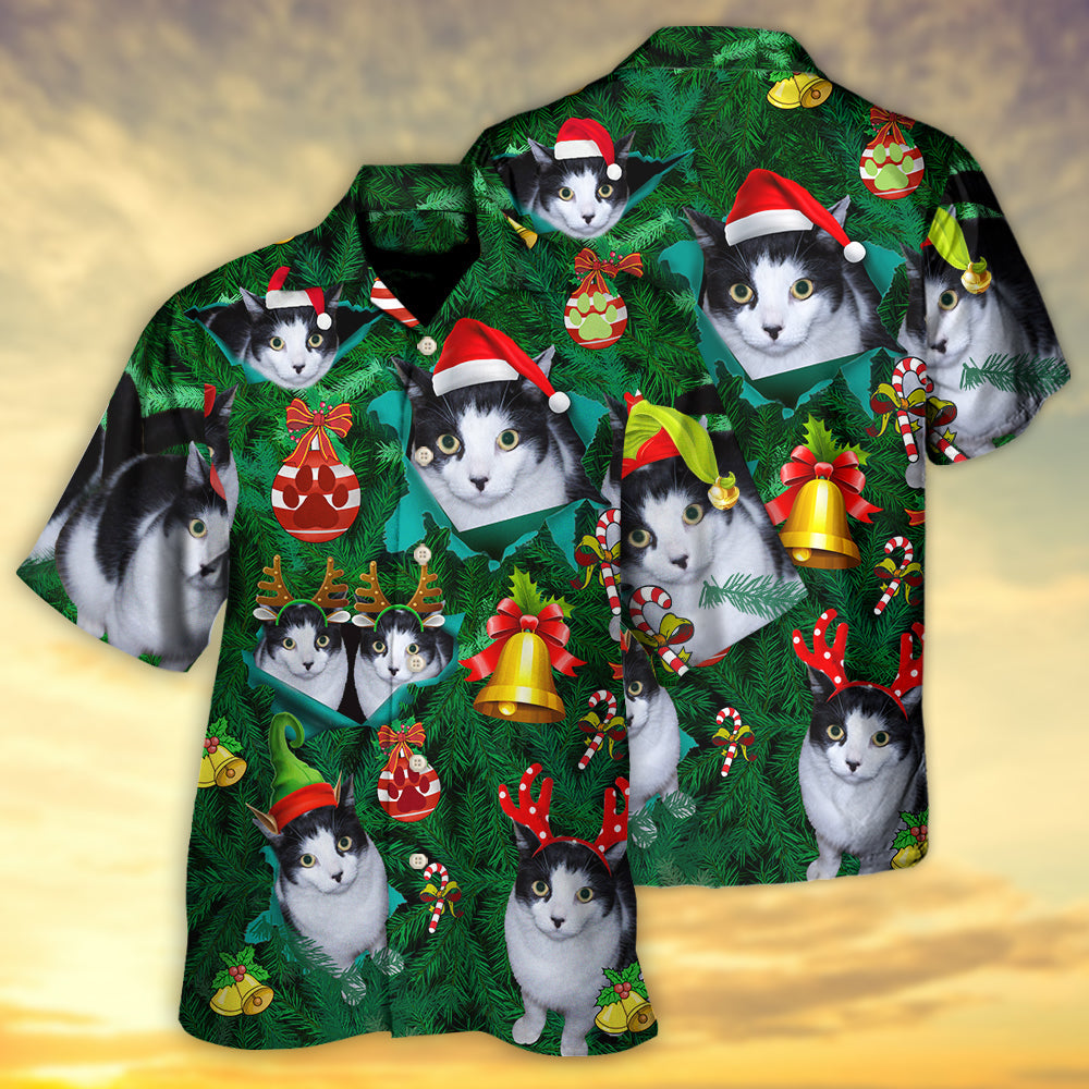 Cat Lovely Cat Christmas - Gift For Men And Women -  Hawaiian Shirt