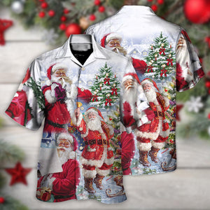 Christmas Santa Claus Is Coming To Town - Hawaiian Shirt