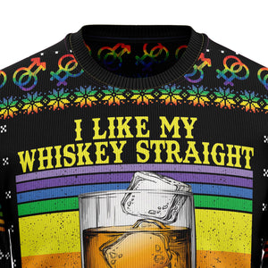 Christmas LGBT Whiskey Straight Ugly Sweater