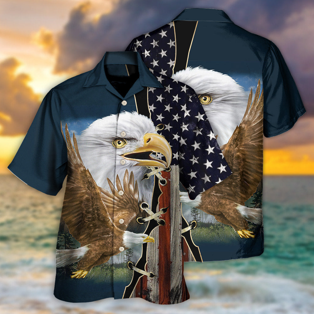 America Eagle Wildlife Faith -  Hawaiian Shirt