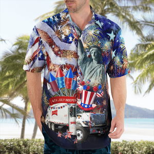 Rumpke Waste & Recycling, 4Th Of July - Hawaiian Shirt