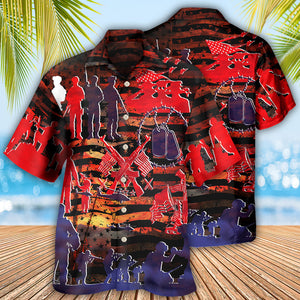 Veteran Independence Day Fought For Our Democracy - Hawaiian Shirt