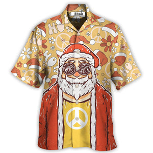 Christmas Santa Cutie Hippie Groovy - Hawaiian Shirt