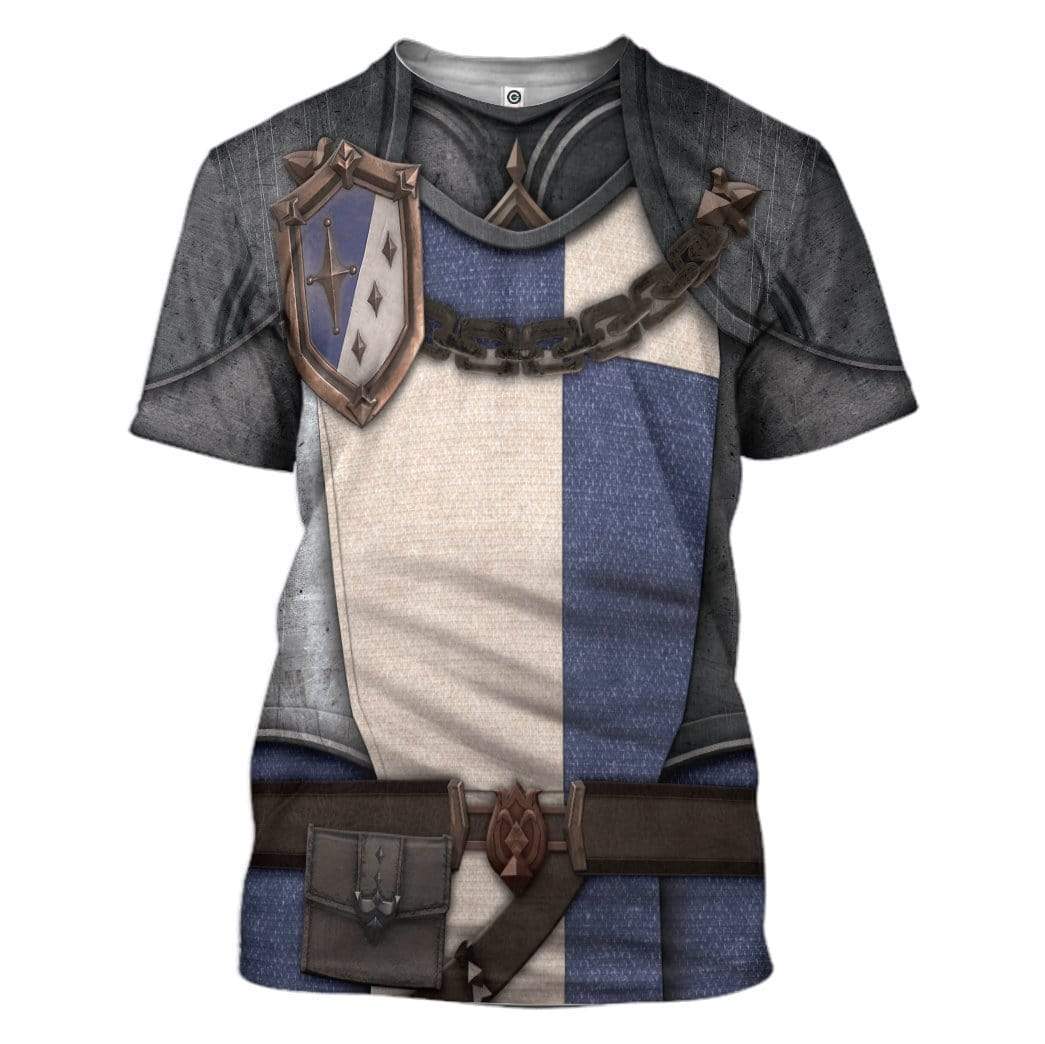 Knight Armor Costume Cosplay T-Shirt 3D For Men & Women