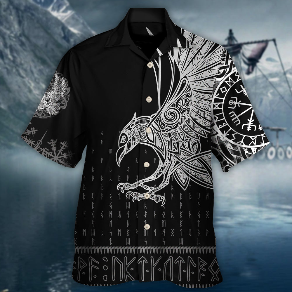 Viking Raven Odin Victory - Hawaiian Shirt