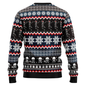 Skeleton Merry Creepmas Ugly Christmas Sweater