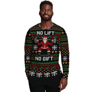 No Lift No Gift Ugly Christmas Sweater