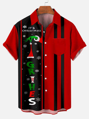 Christmas Grihes Cheers Red -  For Men And Women - Hawaiian Shirt