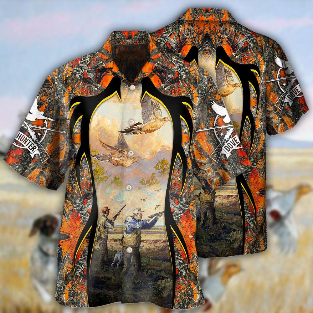 Hunting Dove Hunting Orange Style - Gift For Hunting Lovers - Hawaiian Shirt