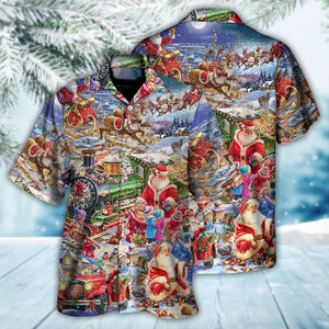 Christmas Joy Love Peace Family Laughter - Hawaiian Shirt