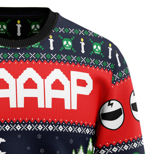 Motorbike Braaap Christmas Ugly Sweater