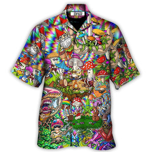 Hippie Mushroom Music Band Of Life - Hawaiian Shirt