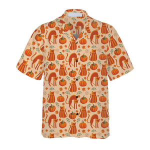 Pumpkin Cats Lover Thanksgiving Hawaiian Shirt