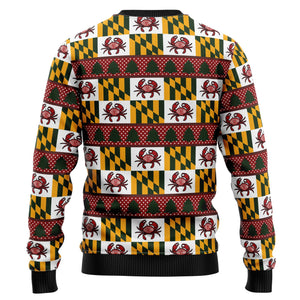 Maryland Symbols Christmas Ugly Christmas Sweater