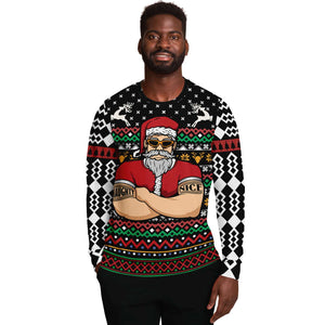 Naughty Santa Bouncer Ugly Christmas Sweater