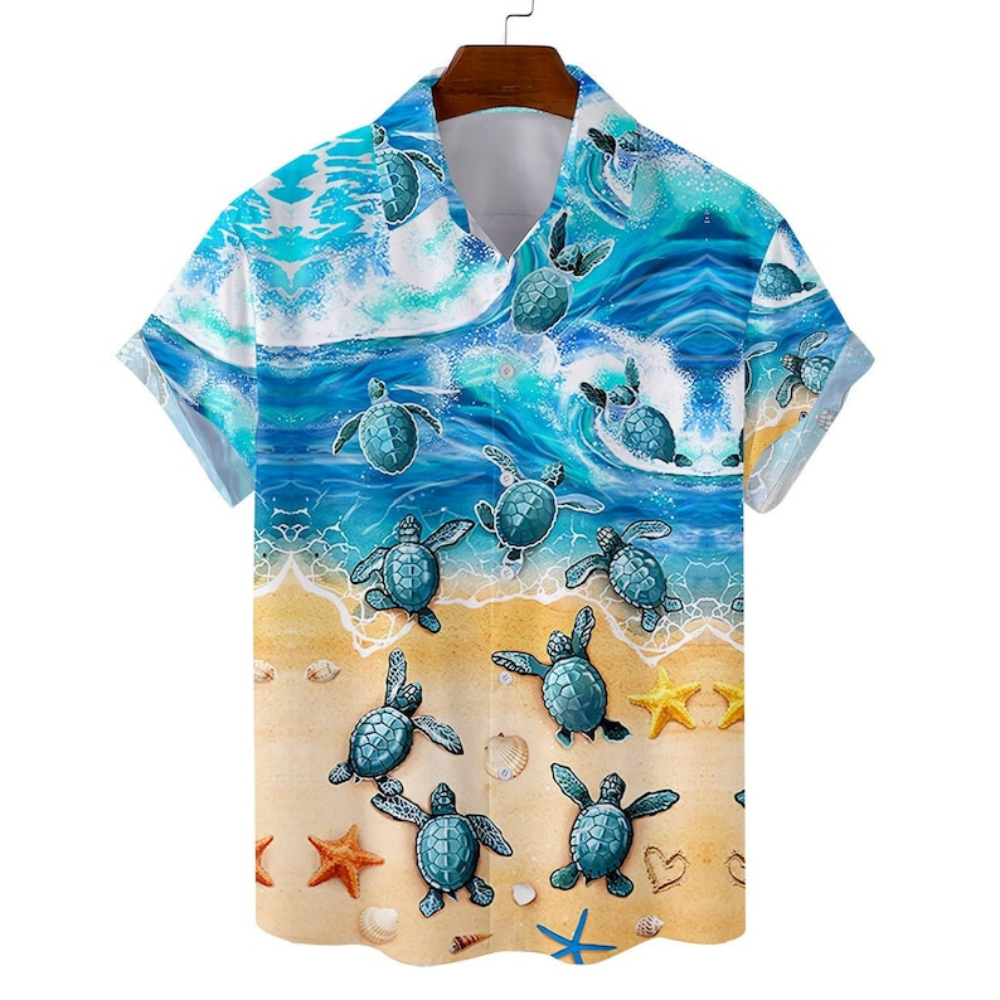 Baby Turles Come Back To Ocean - Hawaiian Shirt