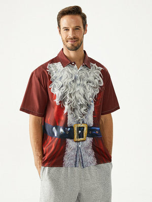 Christmas Santa Claus - Costume Cosplay Hawaiian Shirt