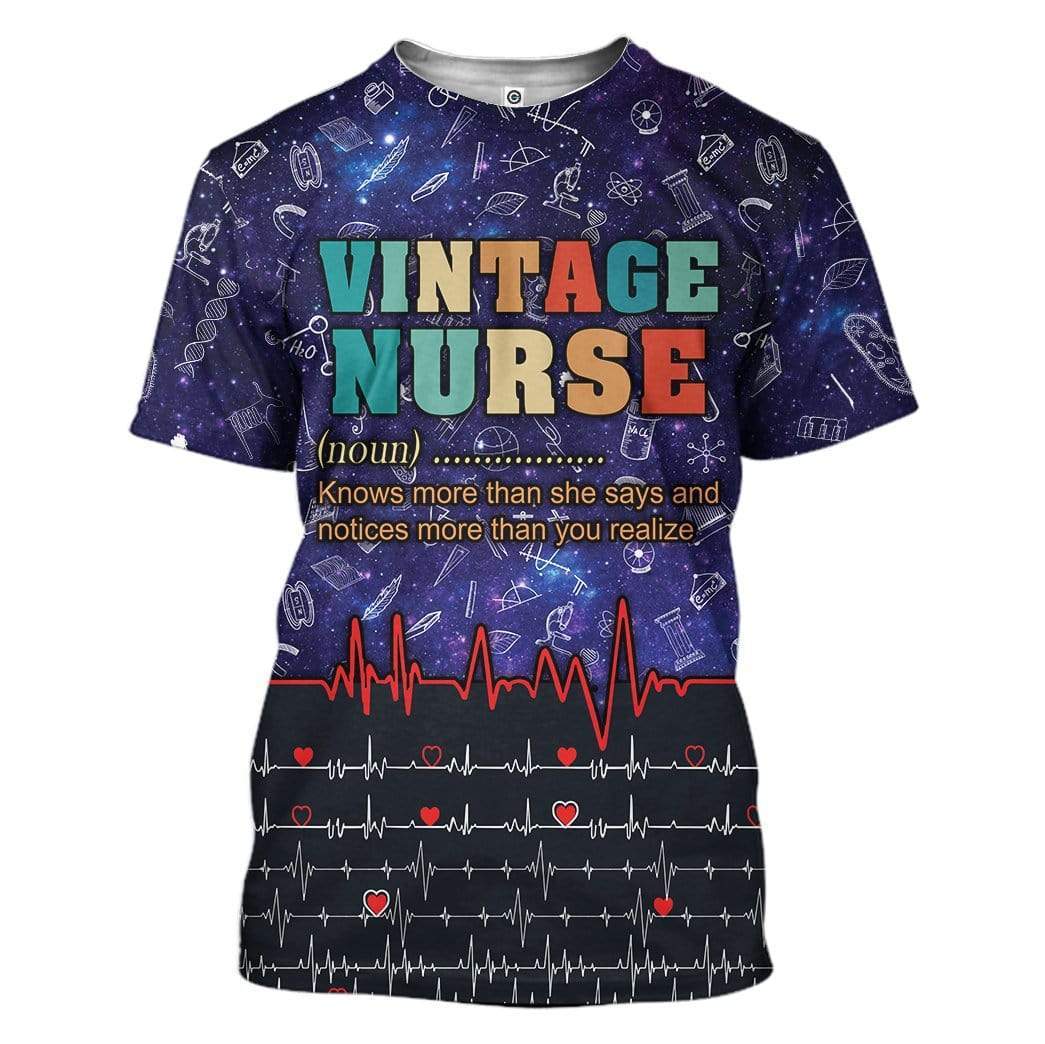 Vintage Nurse T-Shirt For Men & Women