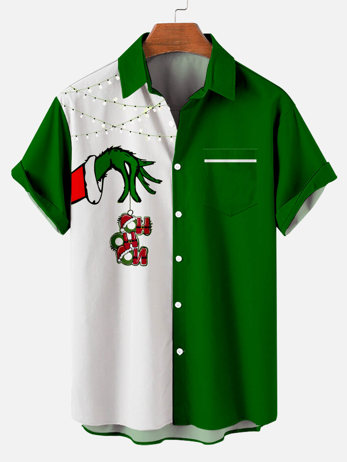 Christmas Monster Green - For Men And Women - Hawaiian Shirt