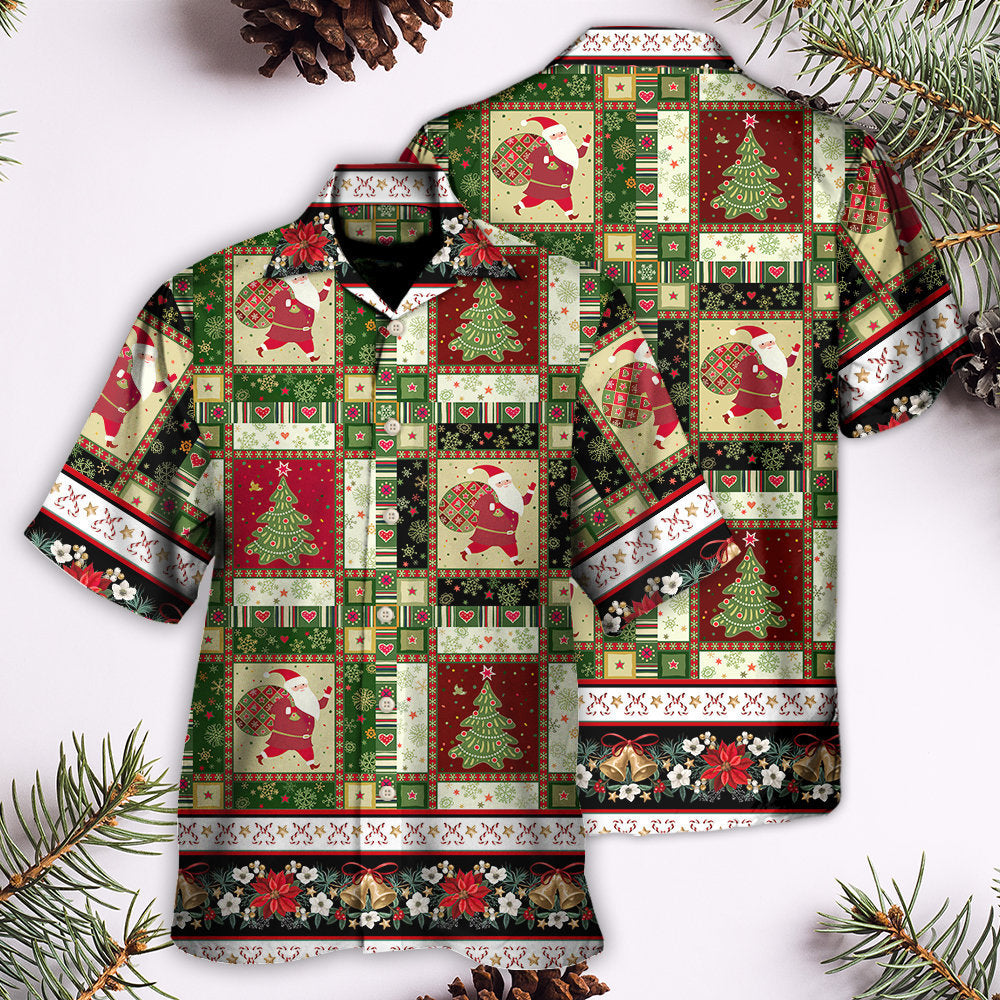 Christmas Santa And Fir-Tree - Gift For Men And Women - Hawaiian Shirt