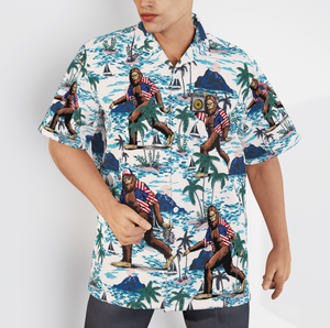 Bigfoot Tropical Aloha - Gift For Men And Women - Hawaiian Shirt