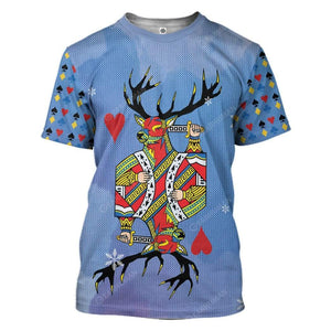 Blue Ugly Deer T-Shirt For Men & Women