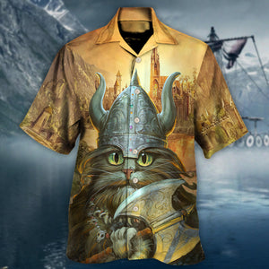 Viking Cat Hagar The Hairy Came To Purr And Pillage - Hawaiian Shirt