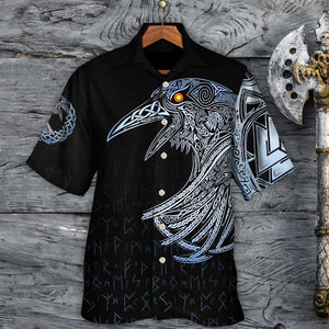 Viking Huginn And Muninn Birds Norse - Hawaiian Shirt