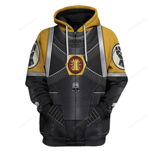 Warhammer Pre-Heresy Imperial Fists in Mark IV Maximus Power Armor - Fandom Hoodie Sweatshirt Sweatpants WHHS183 HSQT4170