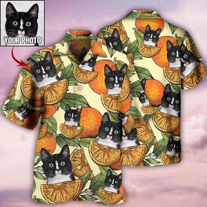 Custom Photo Cat Tropical Various Style - Gift For Pet Lovers - Personalized Hawaiian Shirt