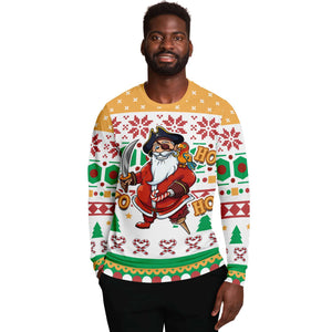 Yo Ho Ho Pirate Santa Ugly Christmas Sweater