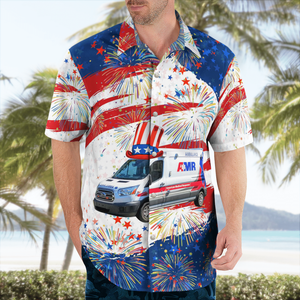 Waterbury, Connecticut, Amr Waterbury Ambulance - Hawaiian Shirt