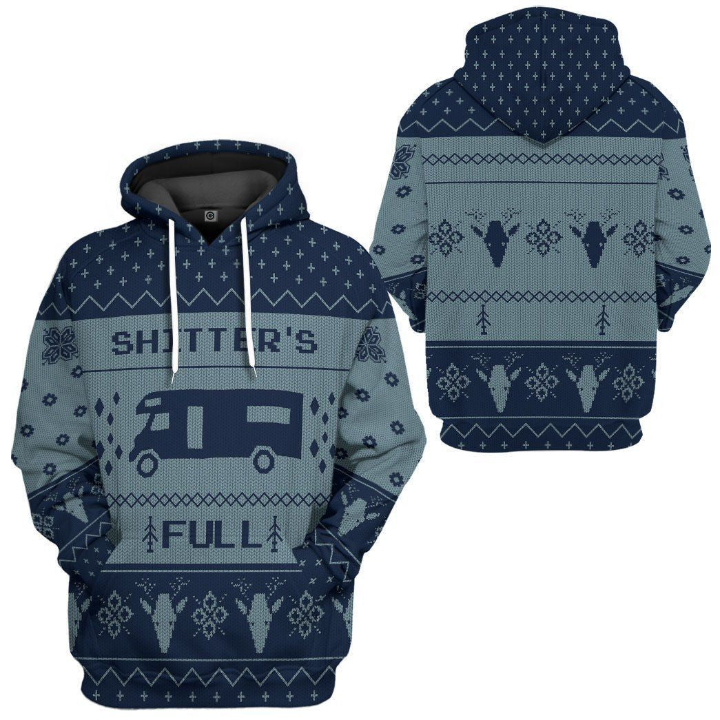 Shitters Blue Full Christmas Blue - Hoodie