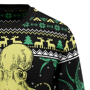 Octopus Cool Ugly Christmas Sweater