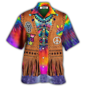 Hippie Peace Life Cowboy Style Cool Costume Cosplay - Hawaiian Shirt