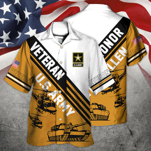 Veteran Us Army Honor The Fallen - Hawaiian Shirt