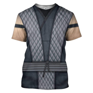 Smoke Mortal Kombat Costume Cosplay T-Shirt 3D For Men & Women